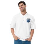 Classic Fiat 500 Embroidered Men's Polo Shirt