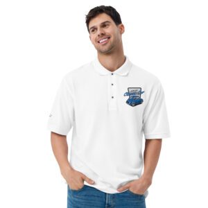 Classic Fiat 500 Embroidered Men's Polo Shirt