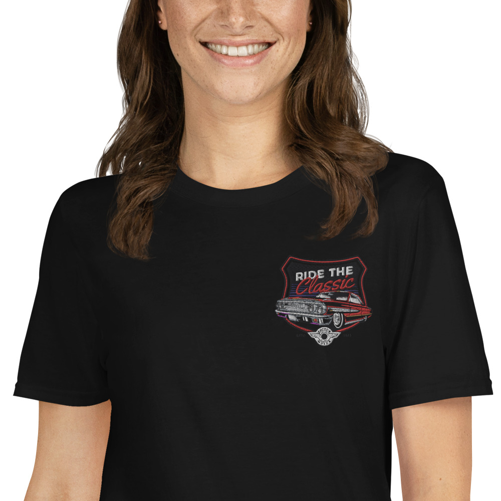 Classic Car Embroidered T-shirts