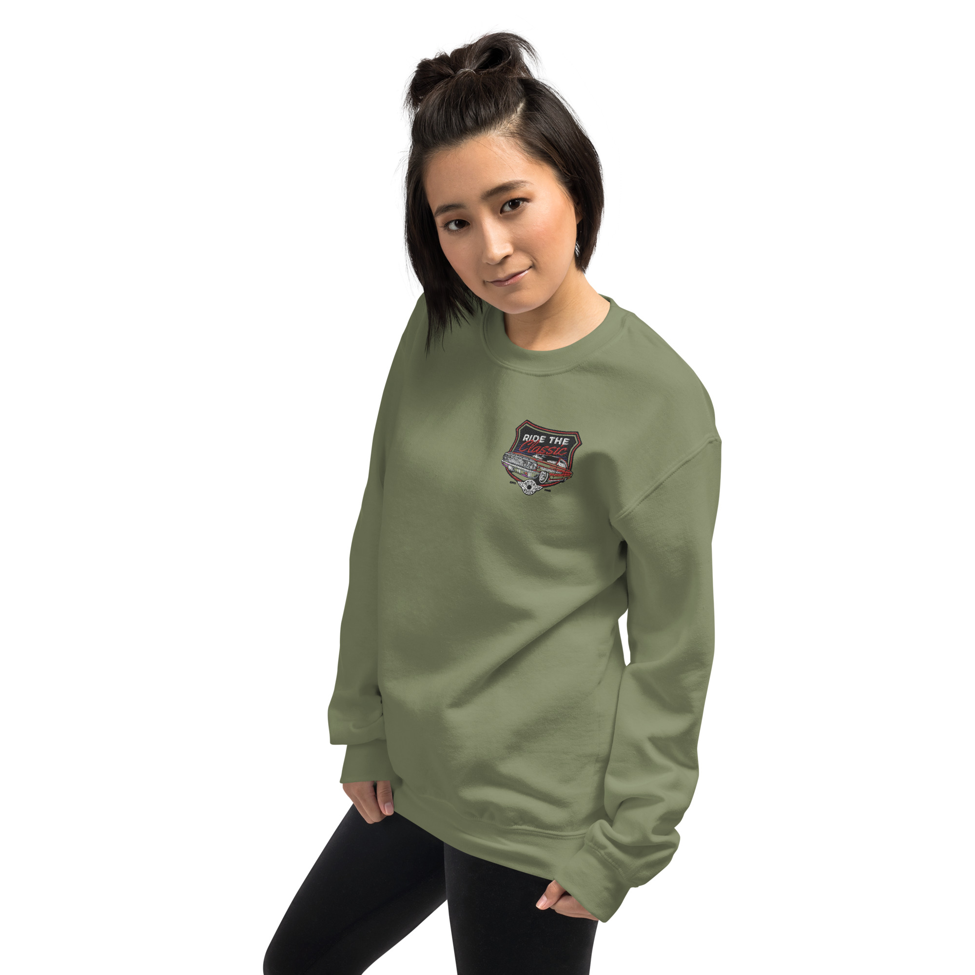 Classic Car Embroidered Sweatshirts