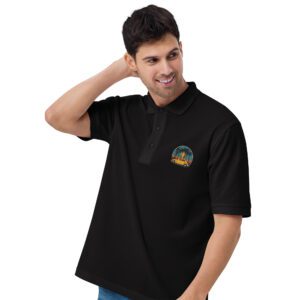 Embroidered VW Beetle Men’s Premium Polo Shirt