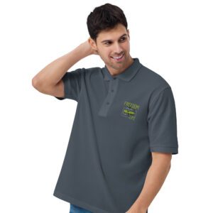 Embroidered VW Van Men’s Premium Polo Shirt